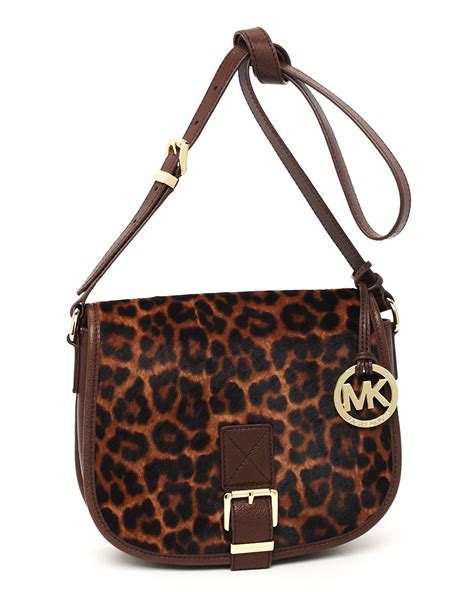 michael kors leopard round|Michael Kors leopard print handbags.